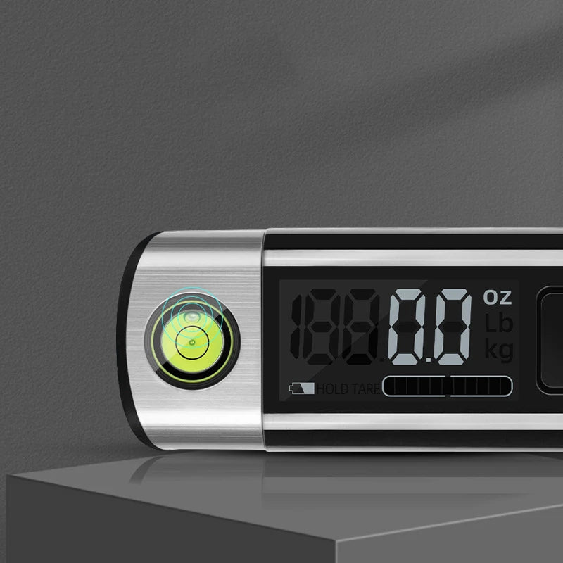 Portable Electronic Scale with Rule, Household Small 50kg Portable Mini Hook Weighing, High-Precision Luggage Weighing Device