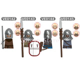 MOC Medieval Building Blocks Castle Knight Western Cowboy Historical Army Cavalry Horse Soldier Gun Kid Toy Gift Brick DIY S040