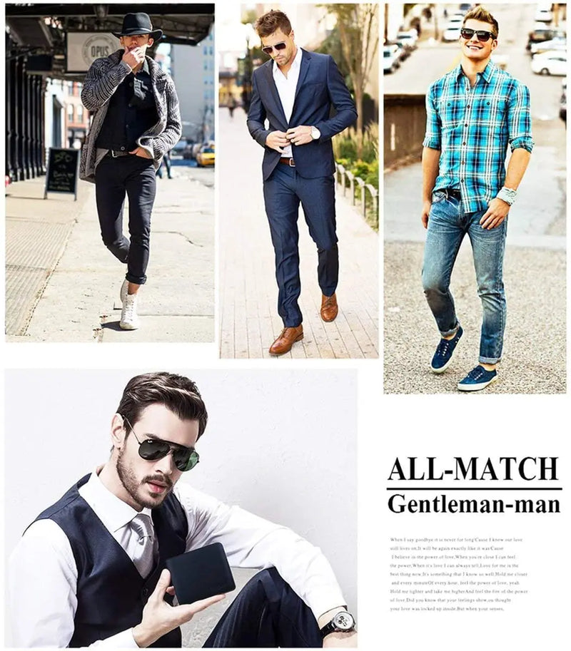 Wallets Mens Slim RFID Blocking Genuine Leather with Coin Pocket  2 Banknote Compartments 10 Credit Card Holders Wallet for Men