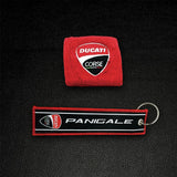 Motorcycle Embroidery Front Fluid Oil Brake Reservoir Sock Cover for Ducati Monster Panigale Diavel Superleggera V4 V2 Scrambler
