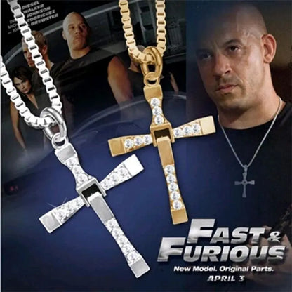 Fast and Furious 6 7 hard gas actor Dominic Toretto / cross necklace pendant,gift for your boyfriend