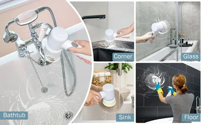 Cepillo eléctrico Xiaomi MIJIA para limpieza de baño con 5 cabezales reemplazables.