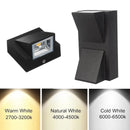 IP65 Waterproof 5W 10W  indoor outdoor Led Wall Lamp modern Aluminum Surface Mounted Cube Led Garden Porch Light AC110V-/220V