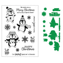 Snowy Skaters Stamps 2025 New Metal Cutting Dies For DIY Scrapbooking Crafts Maker Photo Album Template Handmade Decoration