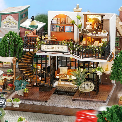 Doll House Handmade 3D Puzzle Making Building Model Kit Production And Assembly Room Toys Wooden Crafts DollHouse Birthday Gifts