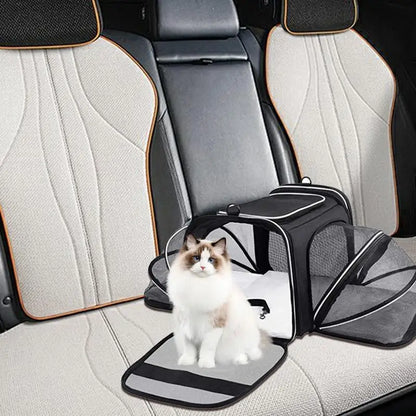 Expandable Cat Carrier Portable Cat Travel Bag Pet Carrier Bag Dog Travel Carrier Detachable Dog Bag Carrier For Travel Shopping