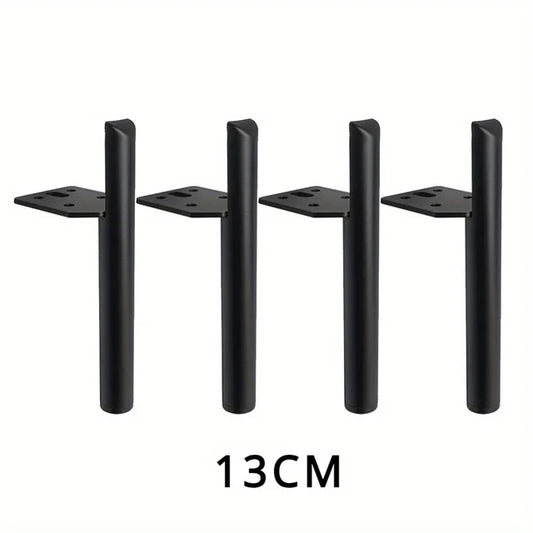 4pcs Metal Furniture Legs Furniture Support Round Feet for Tables Sofas Coffee Tables Bookshelf 