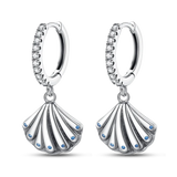 925 prata esterlina brilhante estrela do mar concha brincos jóias para mulheres moda pequeno brinco de prata luxo 2023 novo em