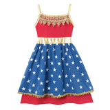 Vestido Casual Infantil para Meninas – Estilo Sereia/Rapunzel, Manga Curta, Alça em um Ombro Só, Fantasia de Princesa, Vestido Casual de Verão