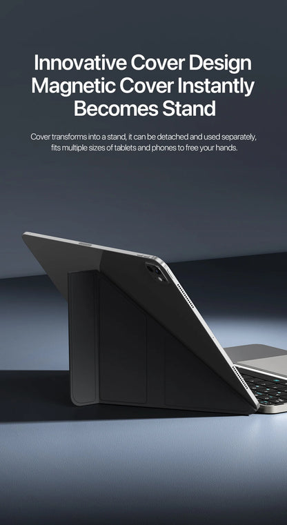 DUX DUCIS Foldable Bluetooth 5.0 Keyboard with Touchpad & Phone Holder For Phones Tablets PC iOS Android Windows Mac