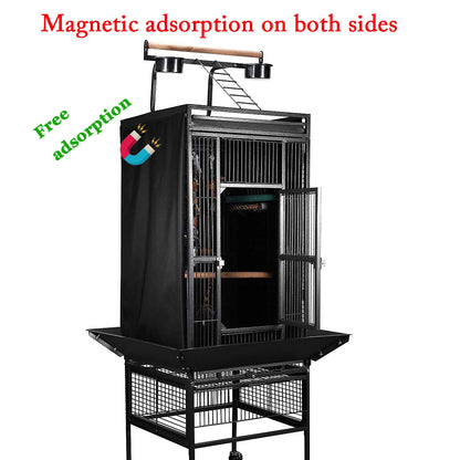 Black Bird Cage Shading Cover, Large Universal, Blackout, Breathable Parrot Cage, Good Night Covers