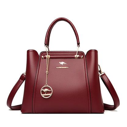 Luxury Soft Leather Handbags Women Bags Designer 3 Layers Shoulder Crossbody Sac Ladies Large Capacity Shopping Messenger Tote 