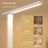 Lámpara LED de escritorio plegable creativa, protección ocular para estudiantes, lectura, escritura, lámpara de noche para dormitorio, cuerpo de plástico regulable