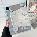 Cartoon Sanrio Cinnamoroll Tablet Case For iPad Air 4 5 10.9 Pro 2022 11 7th 8th 9th 10th Gen 5th 6th Mini 6 Protective Cover