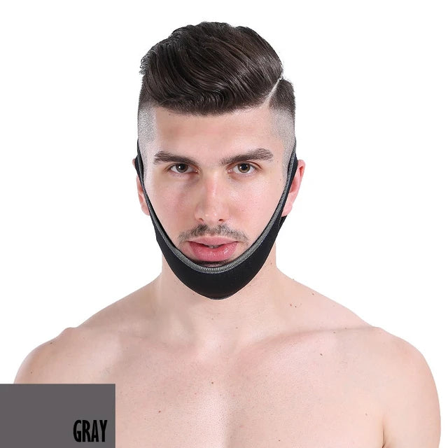 Cinturón de neopreno antirronquidos para la barbilla, solución antiapnea para la mandíbula, soporte para dormir, herramienta ajustable para el cuidado del sueño, nuevo 