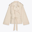 Casual Office Women's Bomber Jacket Chic Lace Up Lapel Collar Full Sleeve Female Coat Spring New Office Lady Outerwear Commuting