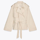 Casual Office Women's Bomber Jacket Chic Lace Up Lapel Collar Full Sleeve Female Coat Spring New Office Lady Outerwear Commuting