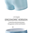 MiiOW 3Pcs Lot Men Boxer Shorts Graphene Antibacterial Ice Silk Underwear Man Boxershorts Seamless Breathable Male Panties L-5XL