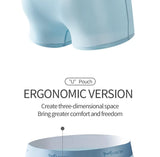 MiiOW 3Pcs Lot Men Boxer Shorts Graphene Antibacterial Ice Silk Underwear Men's Boxer Shorts Seamless Breathable Male Panties L-5XL