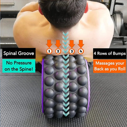 New Premium Foam Yoga Massage Roller Yoga Wheel Back Stretcher Back Massager Cracker for Back Pain Relief Fitness Equipment