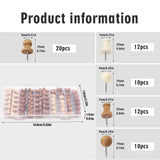 Zxiixz Push Pins, Thumb Tacks, Decorative Push Pins for Cork Board Wooden Thumb Tacks for Wall Hangings, Bulletin Boards
