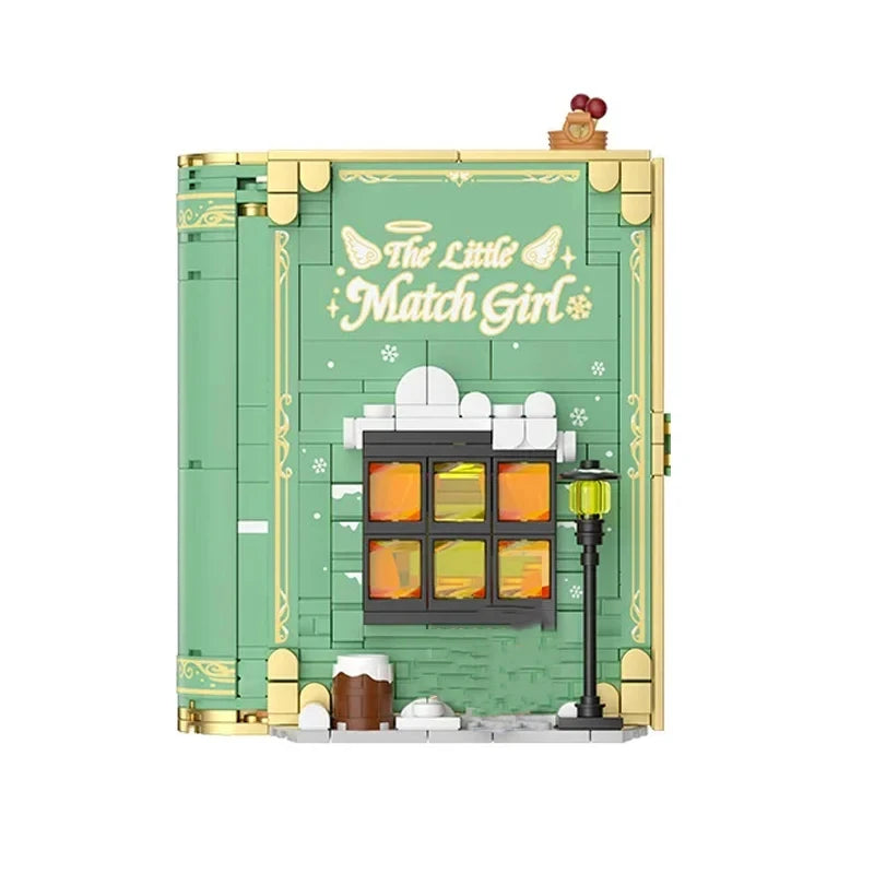 Dream Princess 3D Storybook Building Blocks Books Anime Film MOC Bricks Toys Cute Fairy Tales Model Children Girl Birthday Gifts