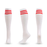 Unisex Compression Socks Football Socks Non-slip Long Tube Knee High Stockings Socks Striped Soccer Socks Running Sports Socks