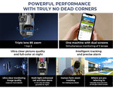 9MP PTZ Wifi Camera Three Lens Dual Screens Outdoor Surveillance CCTV Cameras Ai Human Detect Security IP Camera Auto Tracking