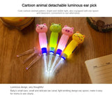 Baby Care Ear Cleaner LED Flashlight Earpick Remove Ear Wax Ear Curette Hygiene Ear Cure Ear Cleaning Tools