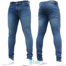 Casual Men Jeans Pencil Pants Streetwear Skinny Denim Full Length Slim Trousers Slight Strech Europe America Zipper Fly Jeans
