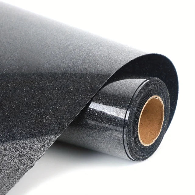 Glitter Heat Transfer Vinyl, Iron on HTV Vinyl for Shirts, Cameo, Easy to Cut, Weed for Heat Vinyl Design 