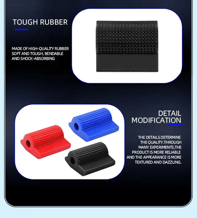 1pc Motorcycle Shift Gear Lever Anti-skid Pedal Rubber Cover Shoe Protector Foot Peg Toe Gel  Motorcycle Rain Boots Accessories