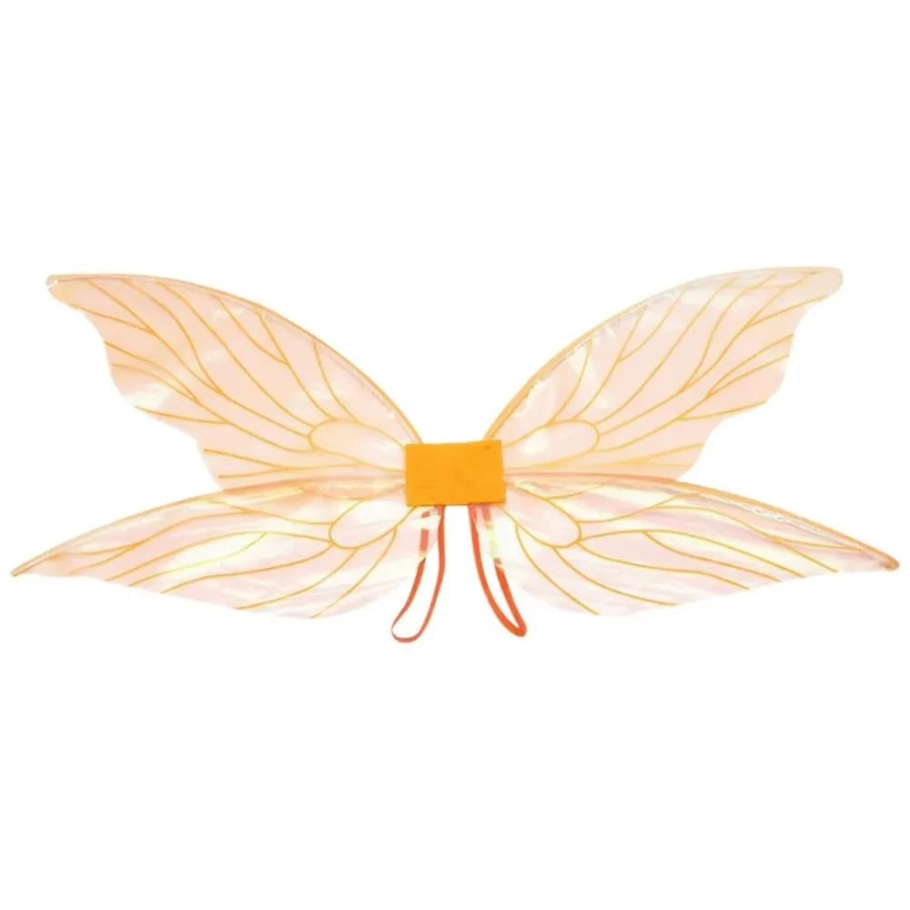 Fantasy Colorful Butterfly Fairy Wings Organza Sparkle Cosplay Wings Handmade Elf Wings Costume for Adult Kid