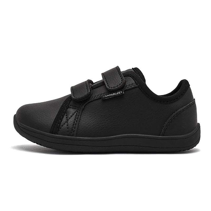 HOBIBEAR Kids Barefoot Shoes Little/Big Kid Wide Toe Minimalist Sneakers Lightweight Hook and Loop Artificial Leather Shoes
