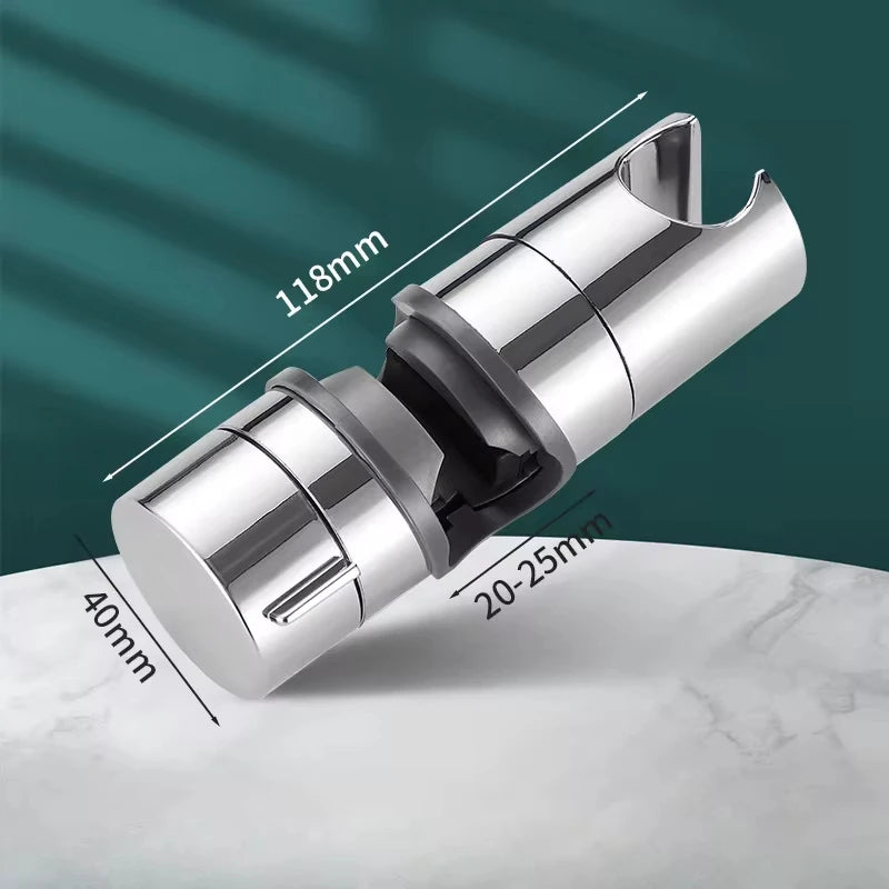 Universal Shower Head Holder Adjustable Shower Rail Holder Bathroom Accessories Replacement Hand Shower Bracket for Slide Bar