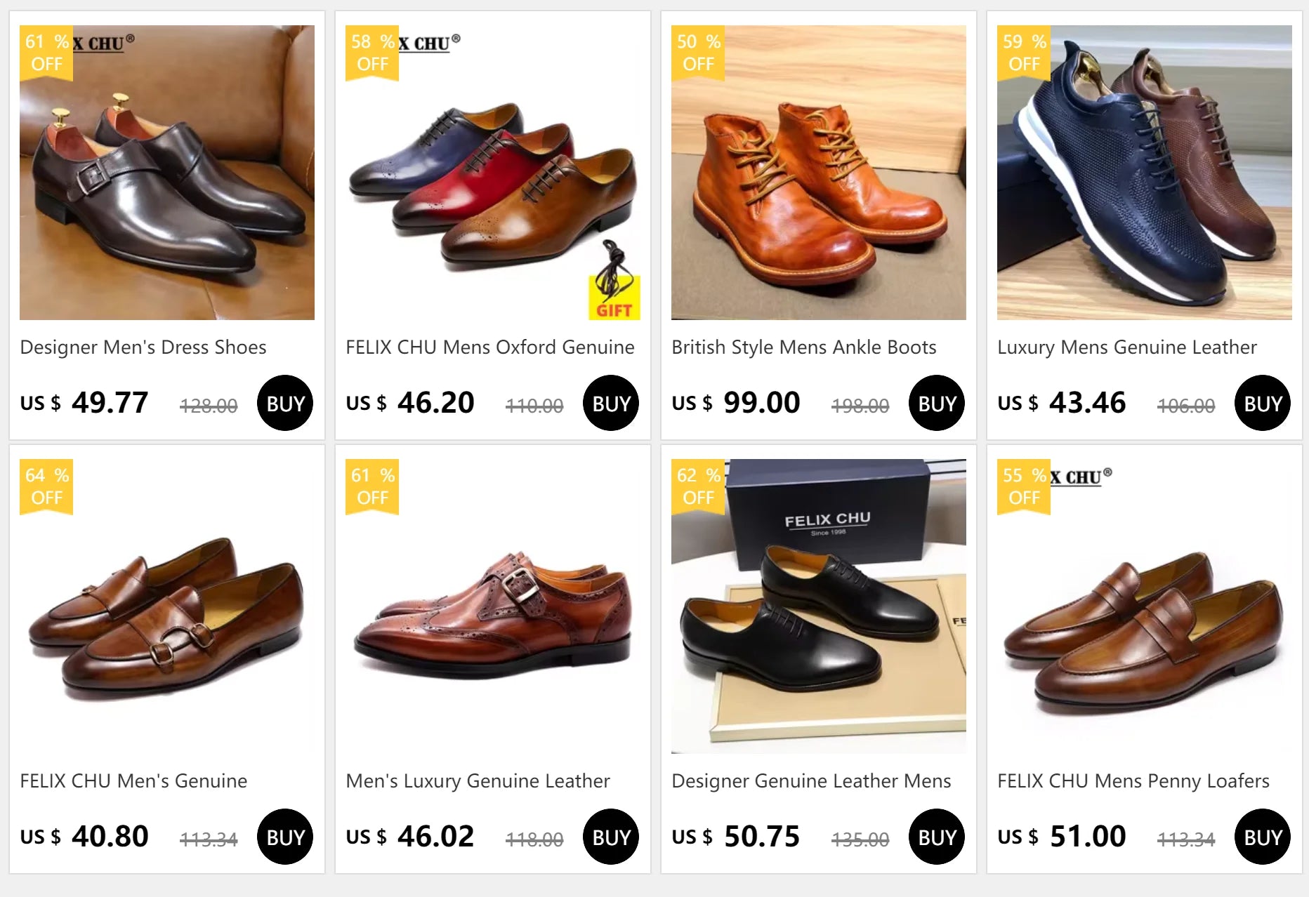Men's Oxford Genuine Leather Wholecut Fashion Pointed Toe Lace-up Formal Business Wedding Dress Shoes