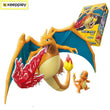 Keeppley Pokemon Battle Building Blocks Lucario Charizard Mewtwo Blastoise Greninja Assembly 3D Model Mini Brick Figure Toys