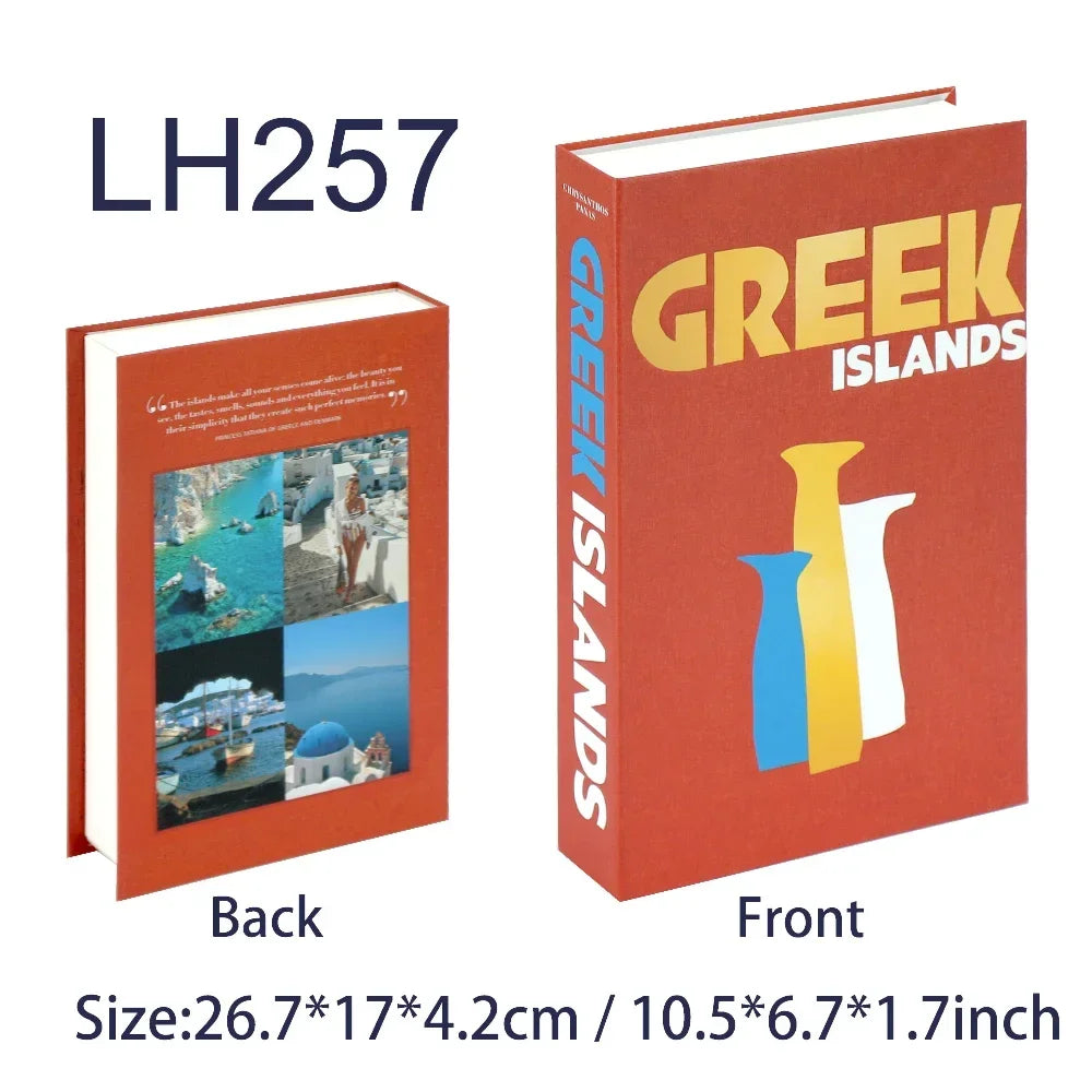 Travel Series Fake Book Decoration Coffee Table Living Room Fashion Fake Book Storage Box Decor Model Room IBIZA CAPRI