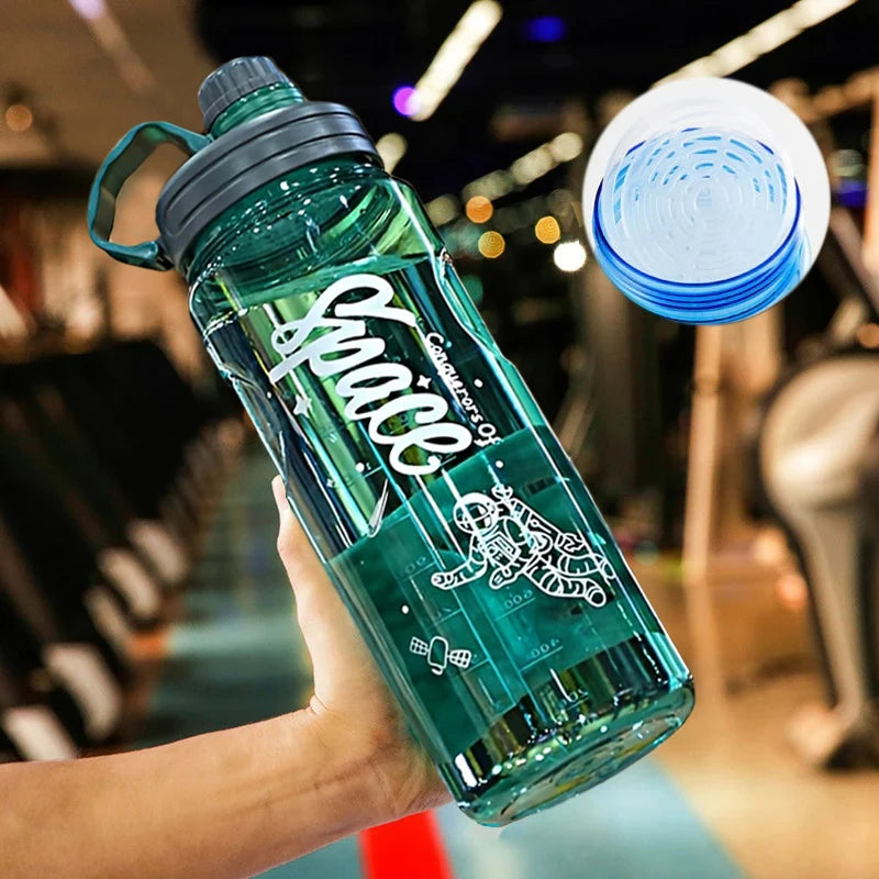 2L 3L Large Capacity Sport Water Bottle With Filter Eco-Friendly Plastic Water Cup Portable Fitness Drink Bottle Kettle BPA Free