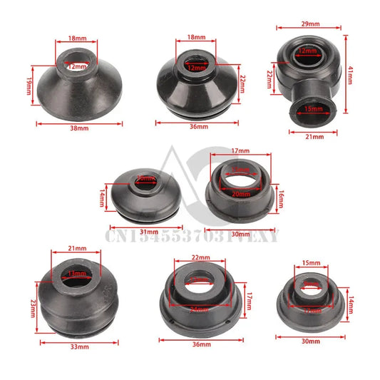 4pcs Universal Ball Joint Turn Rods Rubber Boot Dust Cover Replacement Control Arm Protector Car Suspension Steering Accessories