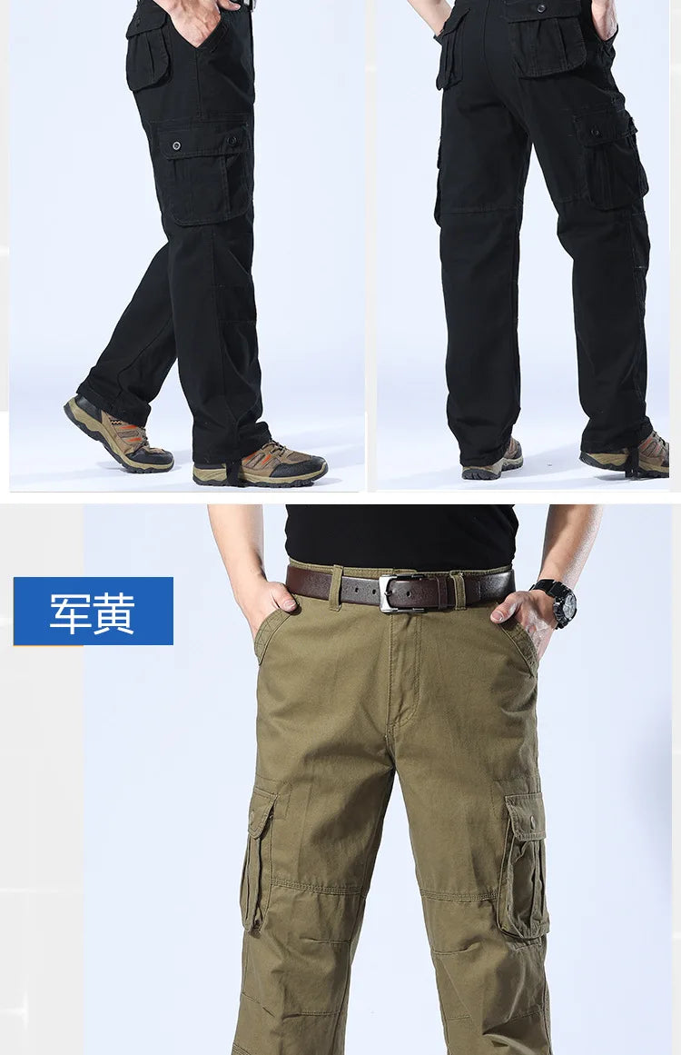 Men's Camouflage Cargo Pants Camo Cargo Multi Pockets Military Tactical Pants Man Hip Hop Joggers Streetwear Sweatpant for Men