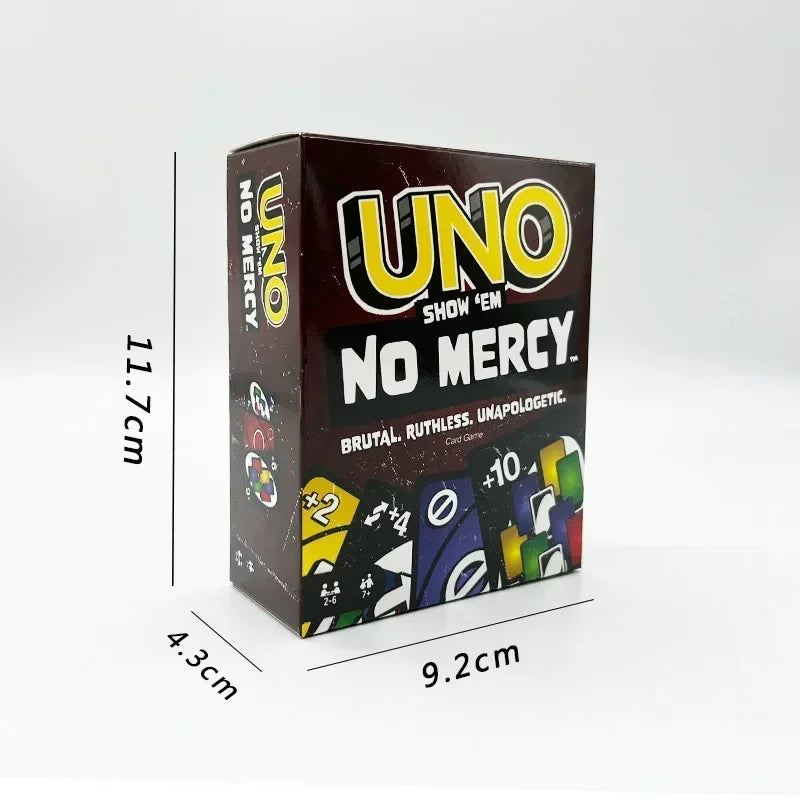 UNO NO MERCY Matching Card Game Pokemon Uno TEAMS Mario Multiplayer Family Party Boardgame Funny Friends Entertainment Poker ﻿