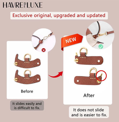 Leather Replacement Crossbody Bag Strap For Longchamp Mini Bag Shoulder Strap Without Punching Modification Bag Accessories