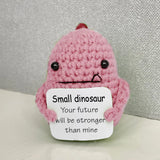 New Knitted Positive Turtle Doll Handmade Emotional Support Positive Crochet Sea Turtles Gifts for Christmas New Year Birthday