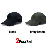 1/2pcs New Men's Camouflage Baseball Cap Breathable Sunscreen Hat Outdoor Sports Hunting Hiking Camping Beach Fishing Sun Hat