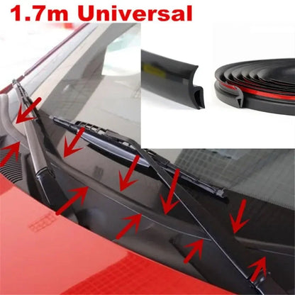 1.7m Car Wiper Front Windshield Panel Molding Seal Strip for Honda Audi Benz Buick VW Skoda Mazda Ford Toyota BMW E46 E39 M5 X6