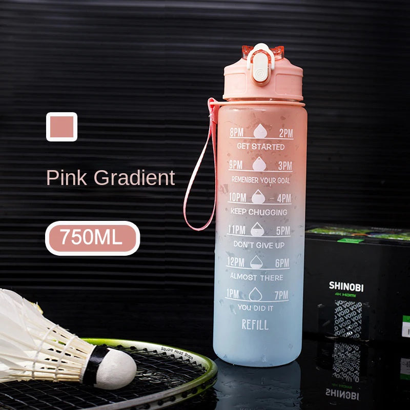 1 Liter Water Bottle Motivational Sport Water Bottle Leakproof Drinking Bottles Outdoor Travel Gym Fitness Jugs For Kitchen