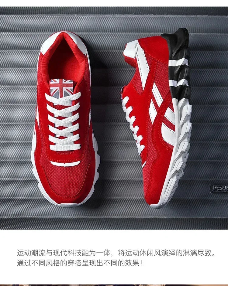 Brand Trend Size 46 47 48 Men's Wear-resistant Cushioning Thick-soled Fitness Sneakers Outdoor Breathable Running Shoes for Men