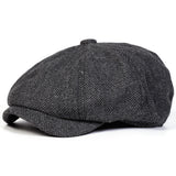Unisex Retro Herringbone Newsboy Caps Men British Painters Hats Spring and Autumn Berets Hip Hop Berets