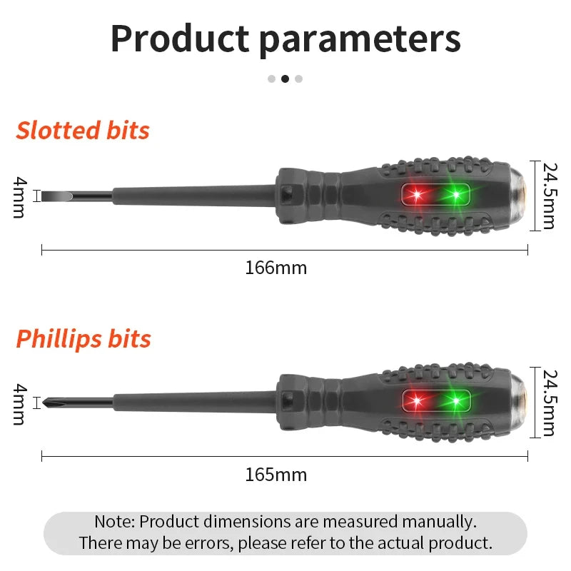 Profession Electrician Screwdriver Zero Line Induction Voltage Test Pen Multifunctional Electricians Screwdrivers Handheld Tools